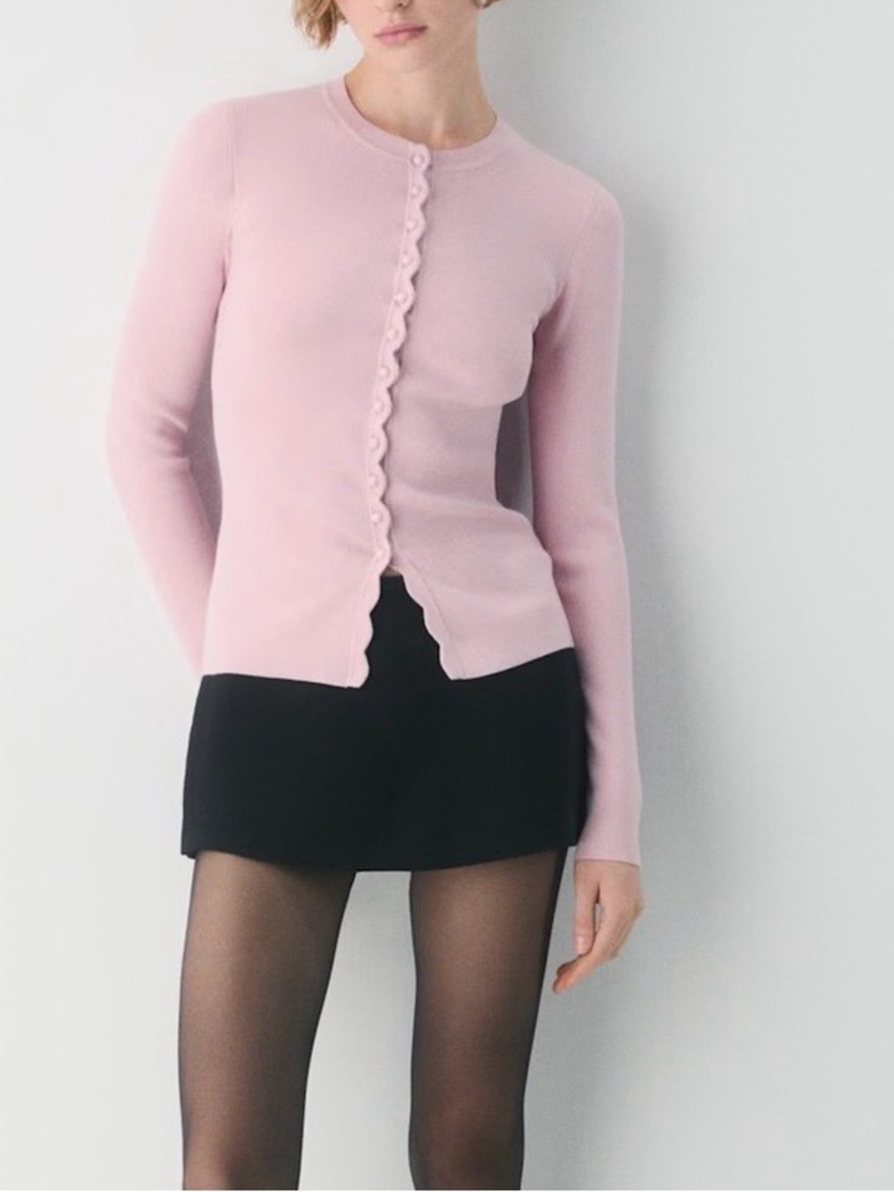 Aritzia Shelly Cardigan - DUSTY PINK